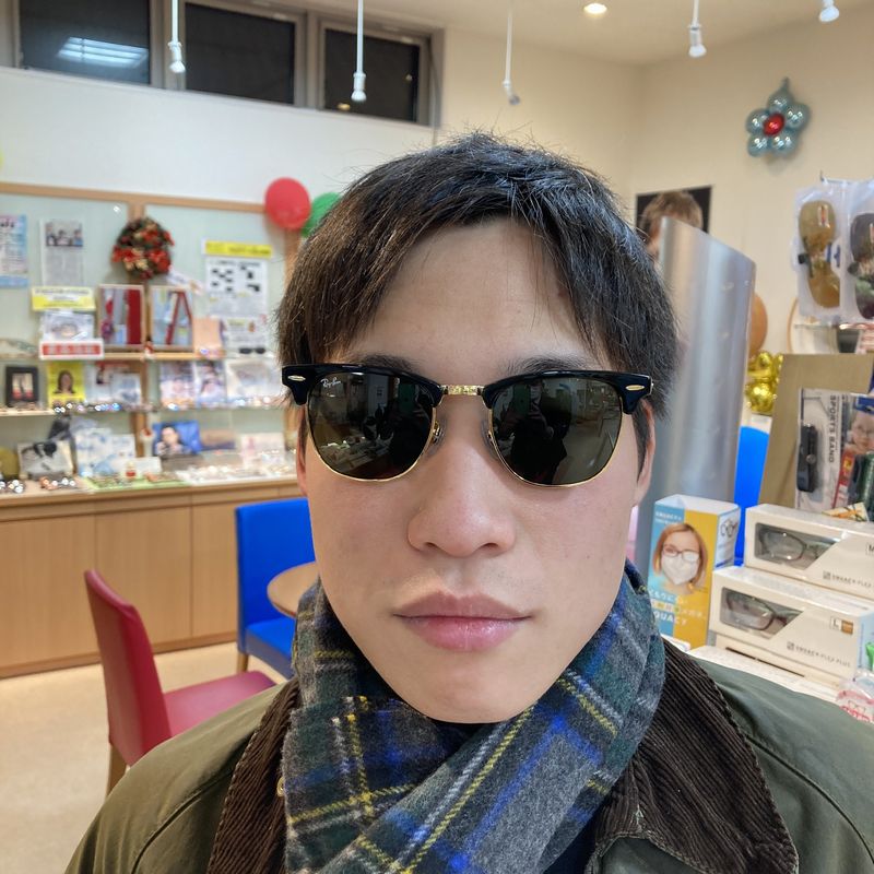 岡愛子RayBan★55サイズ RB3016F-W0365★レイバン クラブマスター サングラス